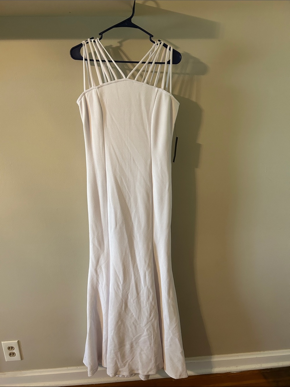 VENUS White  Maxi Dress with Multi-Strap Back